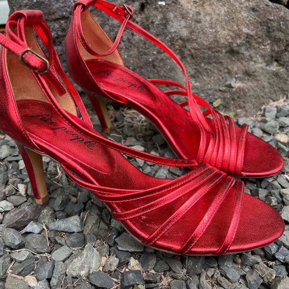 Free People Scarlet Strappy Heels